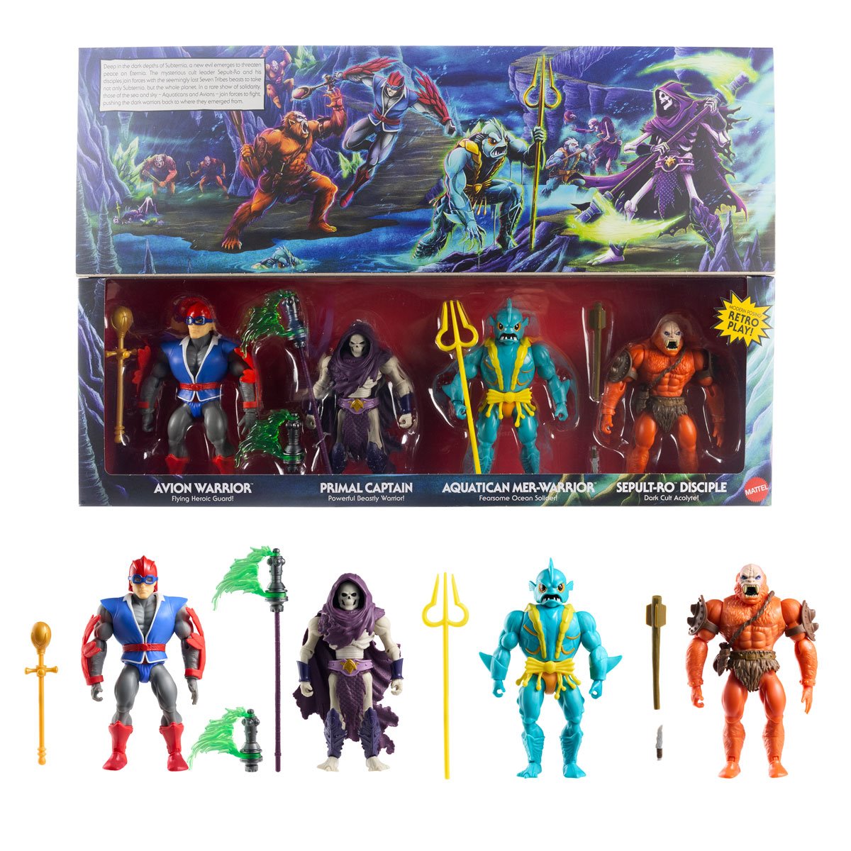 Masters of the Universe Origins Battle for Subternia Action Figure 4-Pack - Exclusive view 9