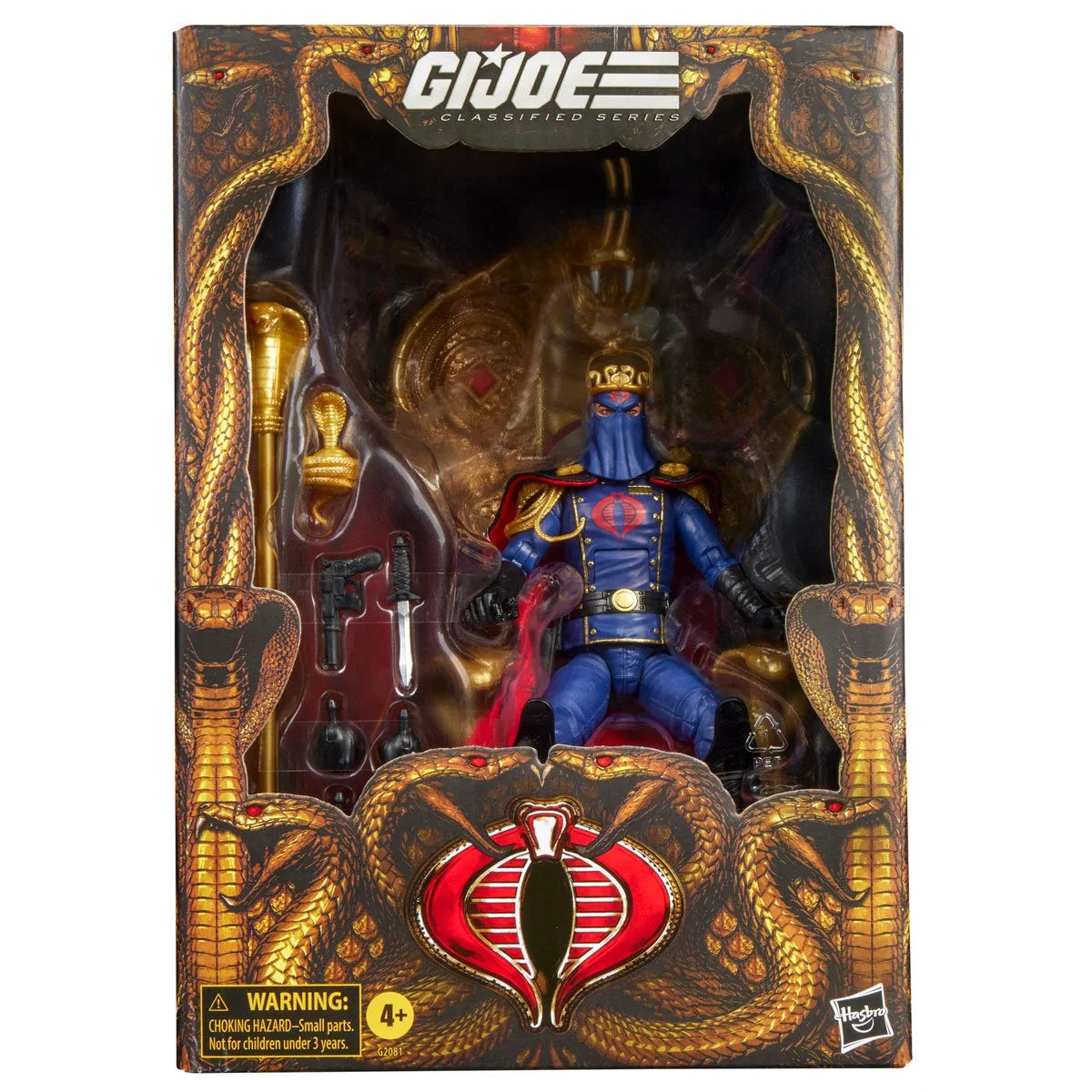 G.I. Joe Classified Series Deluxe Cobra Commander in Dress Uniform 6-Inch Action Figure view 3