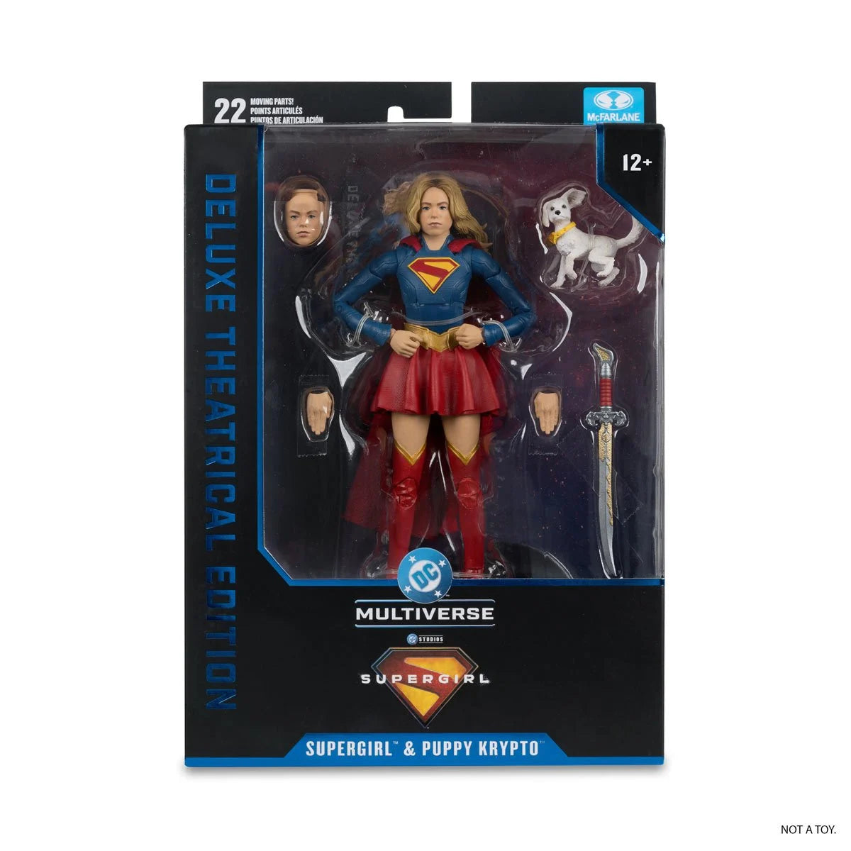 DC Multiverse Deluxe Theatrical Edition Wave 4 Supergirl Movie Supergirl and Baby Krypto 7-Inch Scale Action Figure view 7