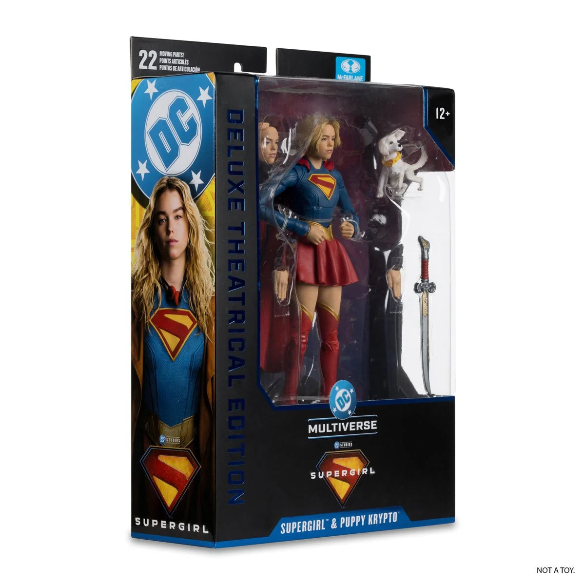 DC Multiverse Deluxe Theatrical Edition Wave 4 Supergirl Movie Supergirl and Baby Krypto 7-Inch Scale Action Figure view 5