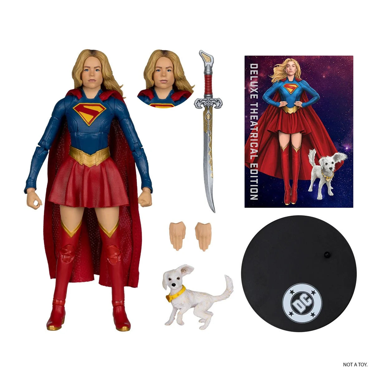 DC Multiverse Deluxe Theatrical Edition Wave 4 Supergirl Movie Supergirl and Baby Krypto 7-Inch Scale Action Figure view 9