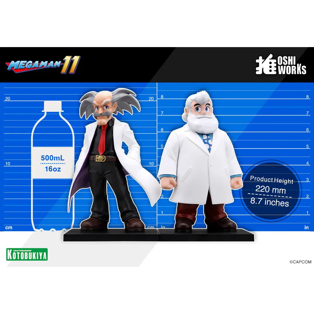 Mega Man Oshi Works Dr. Wily & Dr. Light Figure Set - 9" view 4