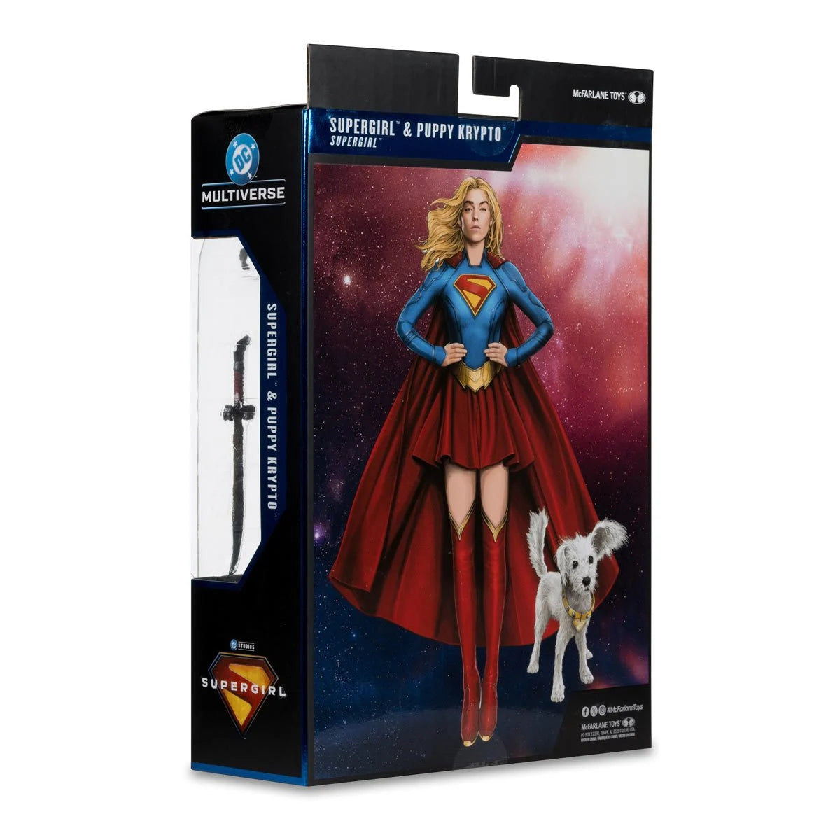 DC Multiverse Deluxe Theatrical Edition Wave 4 Supergirl Movie Supergirl and Baby Krypto 7-Inch Scale Action Figure view 6
