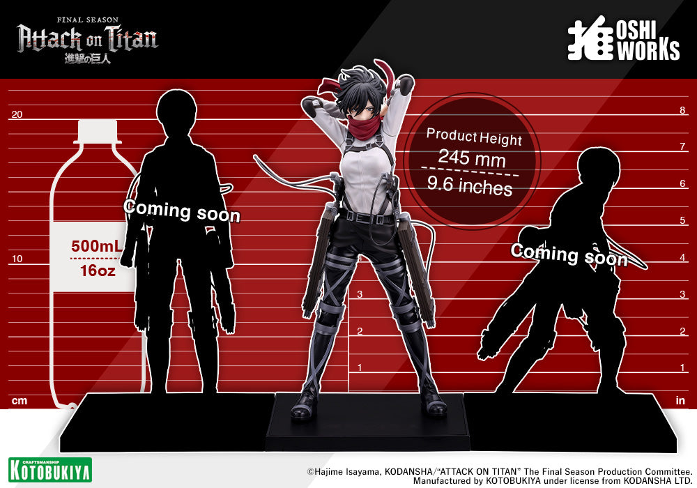Attack on Titan Oshi Works Mikasa Ackerman The Final Season ver. Figure - 10" view 11