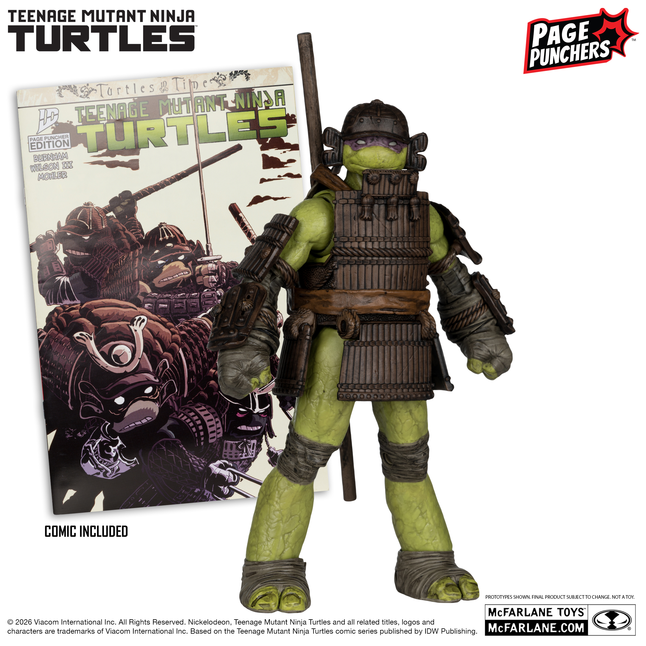 Teenage Mutant Ninja Turtles Page Punchers Donatello Action Figure with Comic - 5"