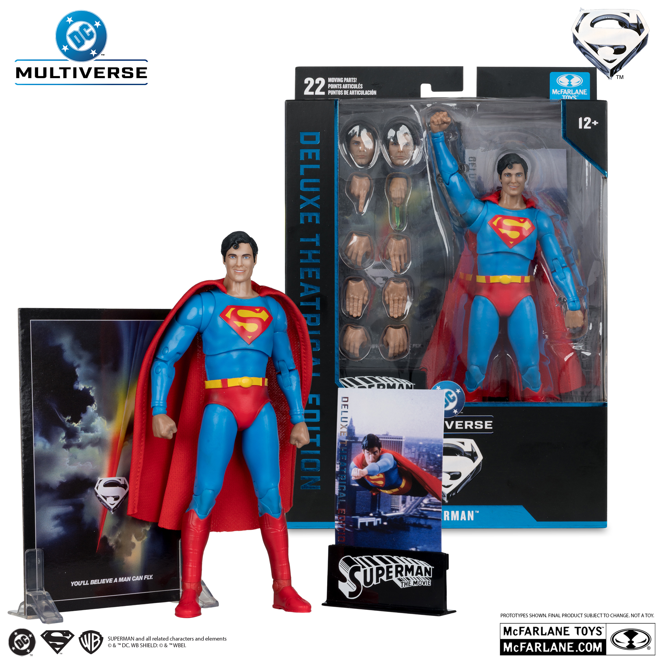 DC Multiverse Superman: The Movie 1978 Superman Action Figure (Deluxe Theatrical Edition) - 7"